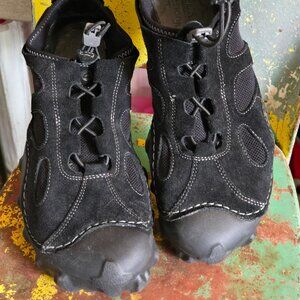 MENS SZ 13 CLARKS MOKOLITE LIGHT TRAIL BLACK SHOES